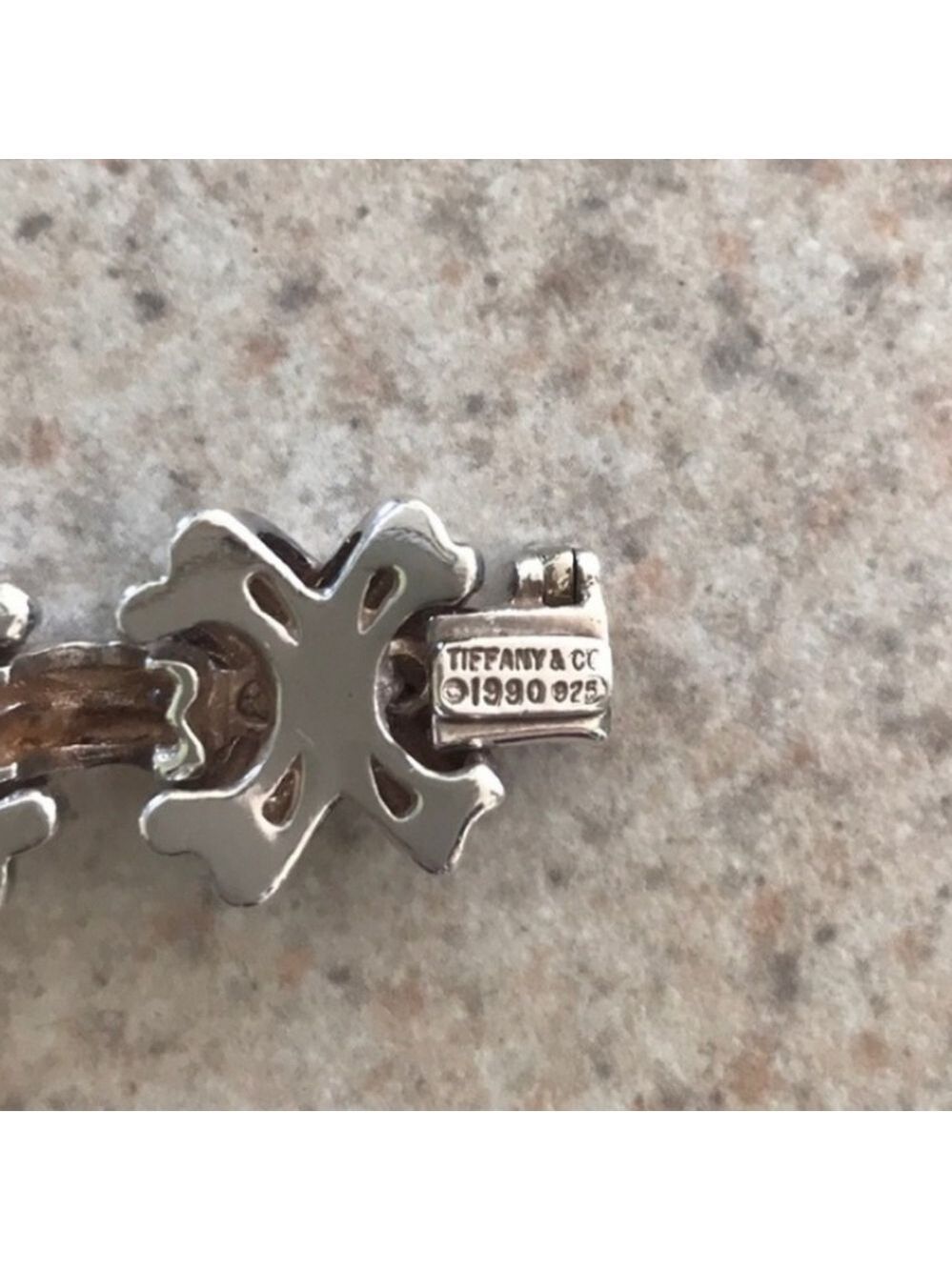 Rare Vintage Classic Tiffany X Sterling Silver Bracelet. - Picture 4 of 5